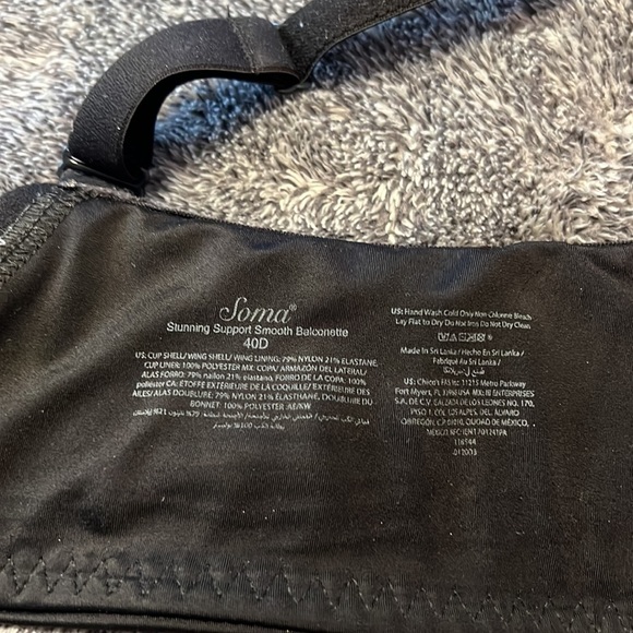 Soma black wired bra - Picture 2 of 2